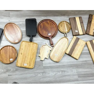 African Mahogany Flower Tray 28 cm 5 A selection of wooden trays and serving pieces from the wider range