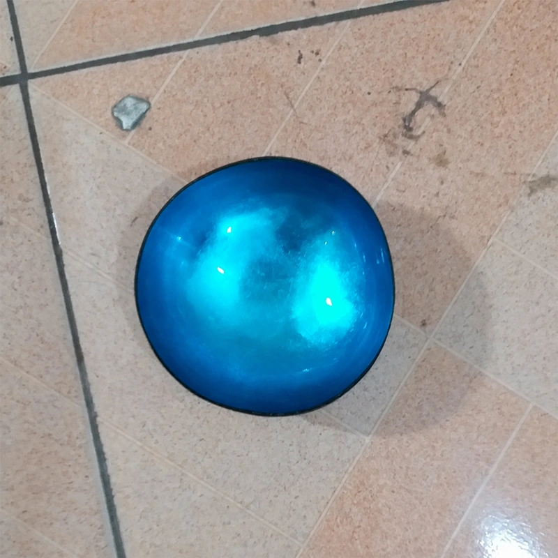 Blue Metallic Lacquer Coconut Bowl 4 Blue lacquer group reference in a lighter shade; confirm the exact colour against your sample.