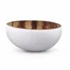 white exterior lacquer coconut bowl product view