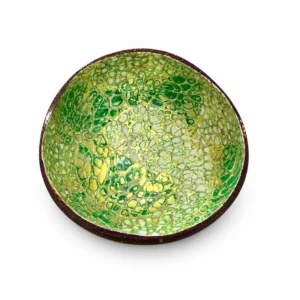 green gold eggshell coconut bowl product view
