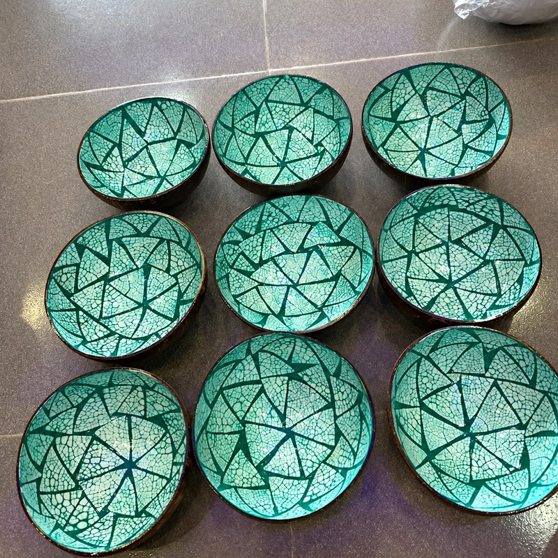 An angled batch view showing shell outlines and geometric panel variation.