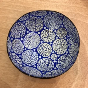 Blue colour reference for the rounded-panel eggshell mosaic family; the featured colour is red.