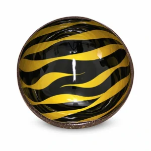 gold wave lacquer coconut bowl product view