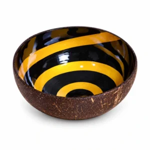 gold spiral lacquer coconut bowl product view