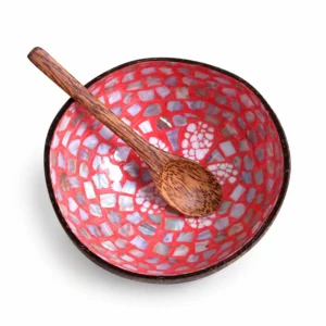 red fragment pearl coconut bowl product view