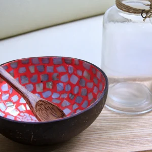 Red Fragment Pearl Coconut Bowl additional product photograph