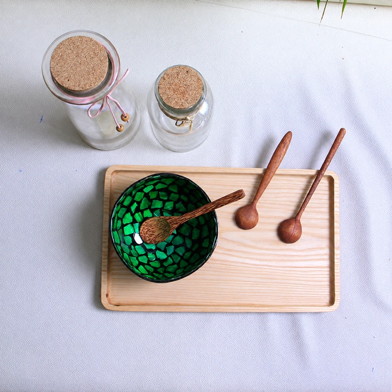 Green Fragment Pearl Coconut Bowl Green Fragment Pearl Coconut Bowl additional product photograph