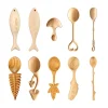 Wooden Utensil Collection 15 – 10 Crafted Tableware Selections 8 Wooden utensil collection 15 with 10 crafted tableware selections