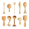 Wooden Utensil Collection 7 – 10 Spoon, Scoop & Serving Designs 8 Wooden utensil collection 7 with ten spoon, scoop, fork, ladle and serving designs