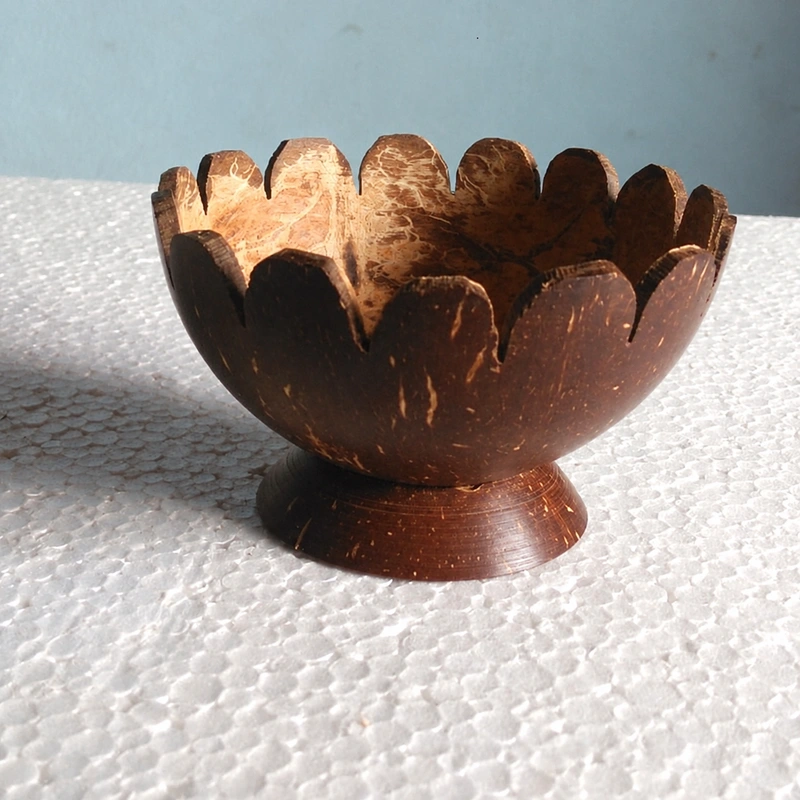 Scalloped Natural Coconut Bowl 3 scalloped natural coconut bowl reference view