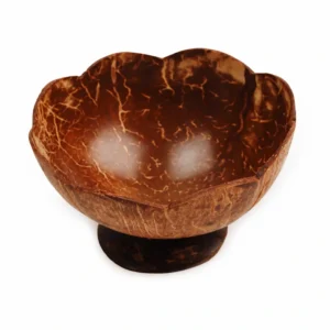 Interior reference for the footed flower-rim design; confirm the exact rim and base with a sample.
