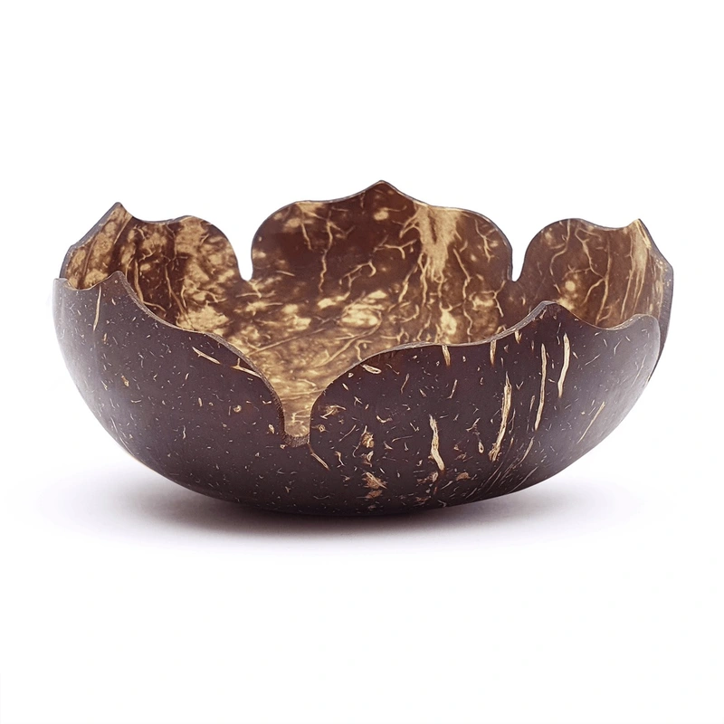 Scalloped Natural Coconut Bowl product family reference photograph Scalloped Natural Coconut Bowl product family reference photograph