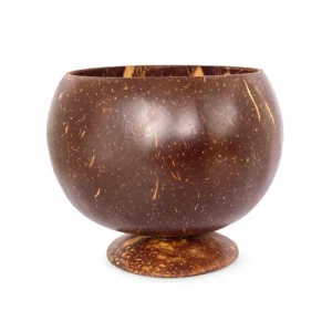 polished footed coconut shell cup product view