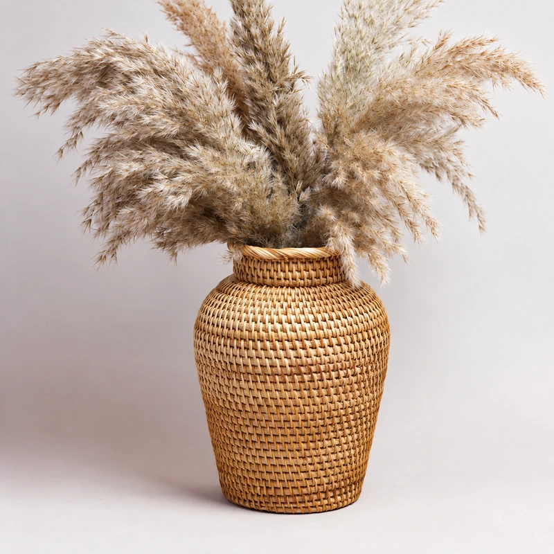 woven rattan vase design view 1 woven rattan vase design view 1
