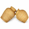 rattan vase sleeves on a white background