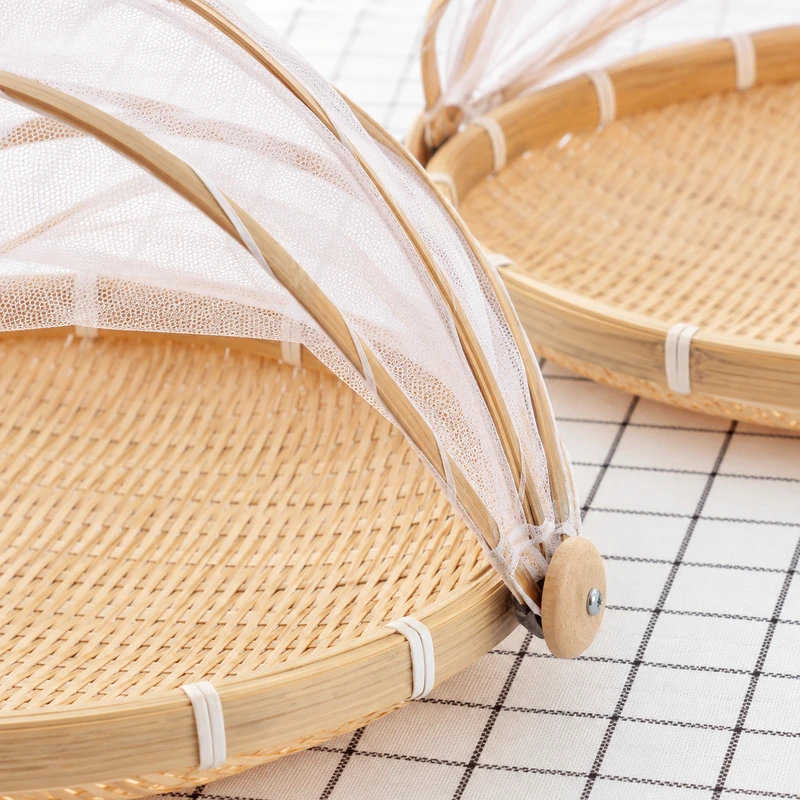 bamboo mesh food covers construction detail