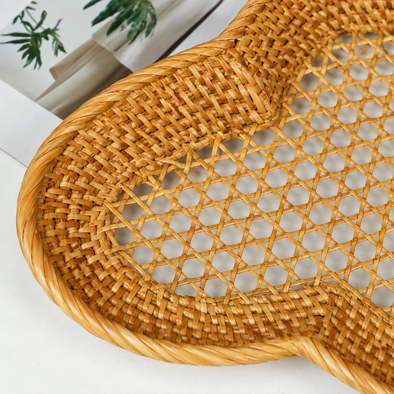 clover rattan display basket construction detail