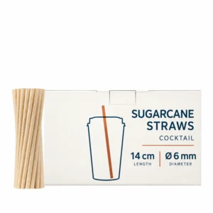 Cocktail Sugarcane Straws product presentation